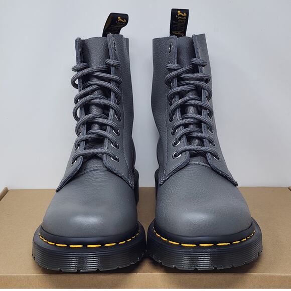 DS Doc Martens Pascal Leather GREY Size 5 - Picture 2 of 7